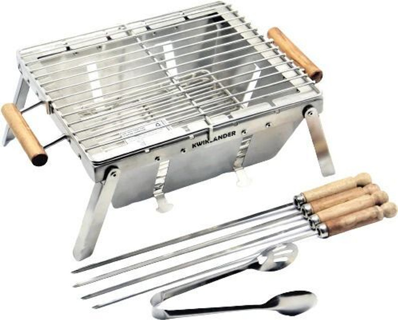 KWIKLANDER StainlessSteelBarbecueCharcoalStovewithChromiumPlatingGrill Charcoal Grill