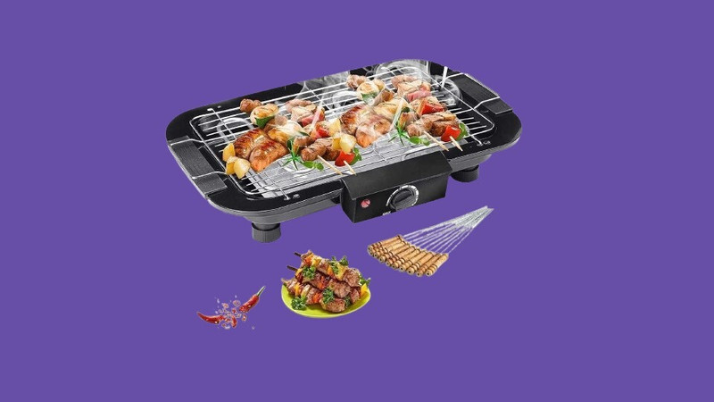 Infinox Impact Resistant Body Electric Barbecue Grill Machine Electric Grill