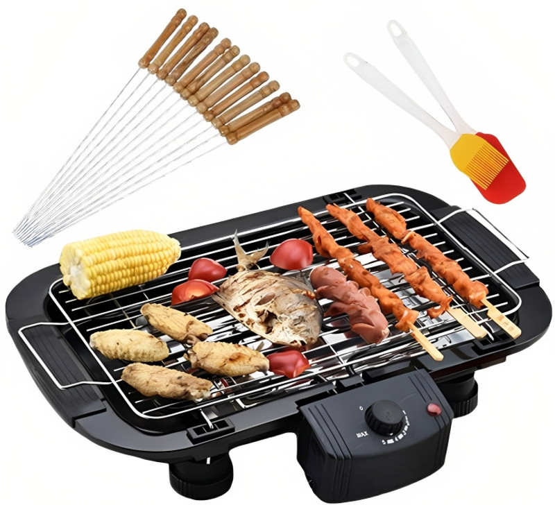 Washify 2000W Indoor/Outdoor Grill - Smokeless Barbeque Electric Grill