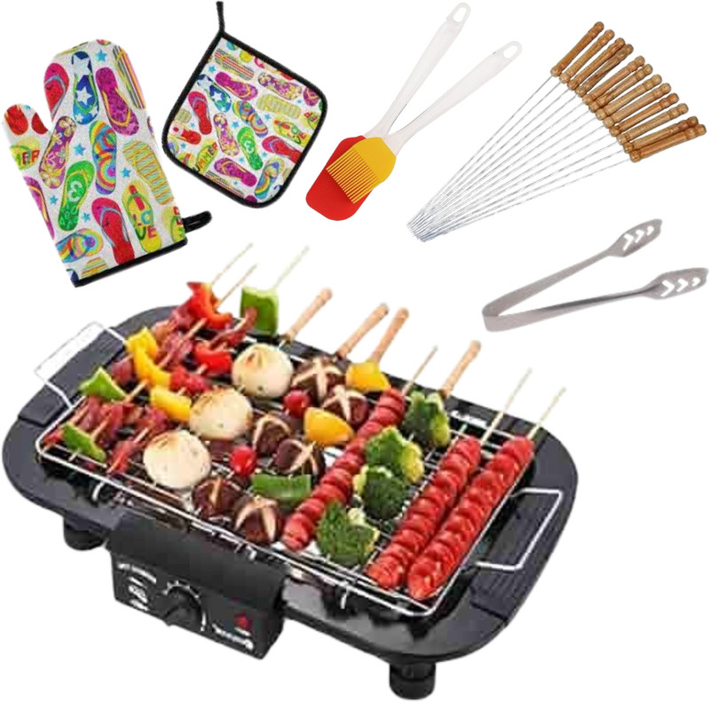 UK Enterprise Electric Dual-Purpose Home Outdoor Multi-Function Double Electric Oven 2000W Electric Grill