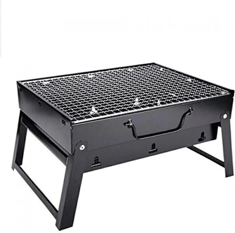 Sarvadeshi Portable BBQ Griller, Tabletop Coal with Skewers, Foldable Leg for Outdoor Use Charcoal Grill