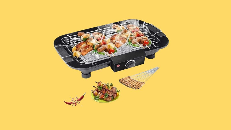 Infinox Durable Metal Body Electric Barbecue Grill for Heavy Usage Electric Grill