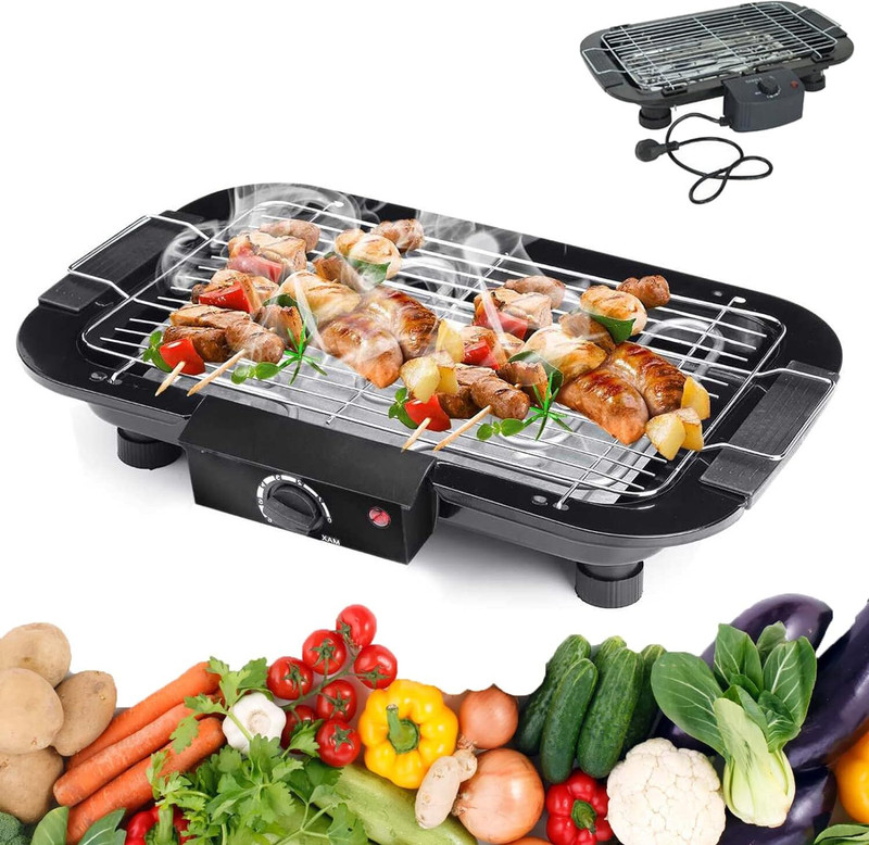 FYNDOL MiniCharcoalGrillWith4SkewersPerfectforPicnicEasytocarryBBQ-4 Electric Grill