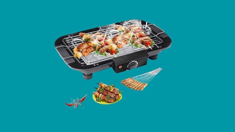 Infinox Electric BBQ Grill Machine with Removable Drip Tray for Easy Cleaning Electric Grill