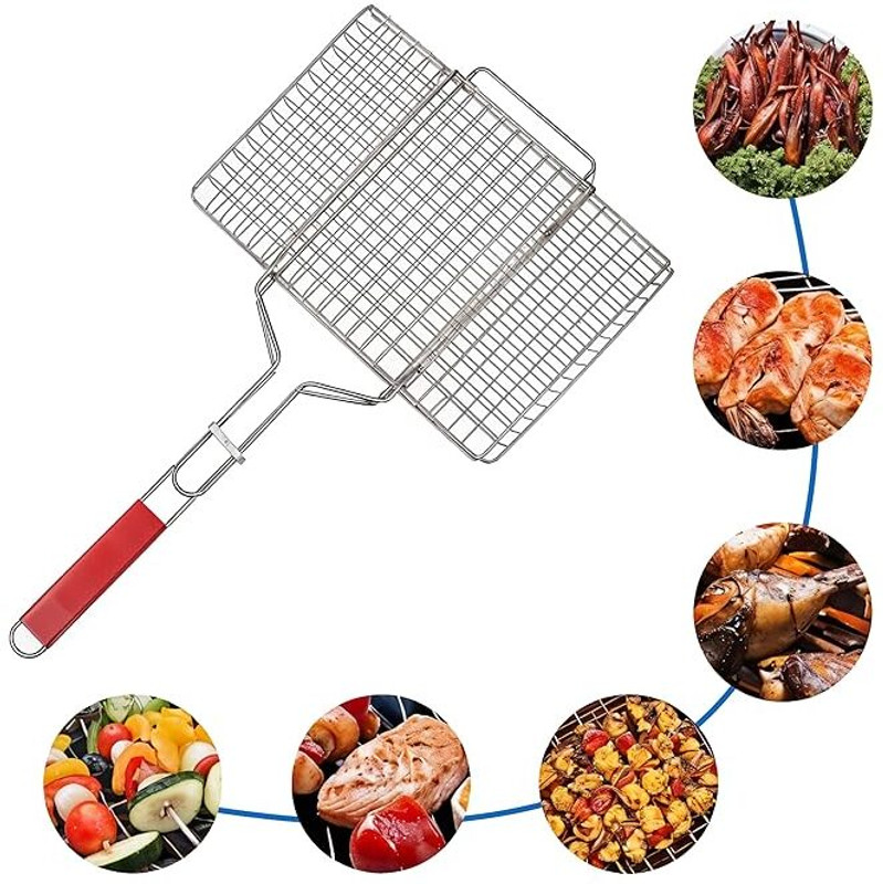 VIDORA BBQ Grill Mesh Basket Charcoal Grill
