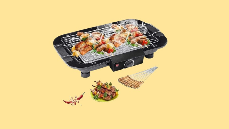 Infinox Electric BBQ Grill with Height Adjustable Chrome Grills Electric Grill