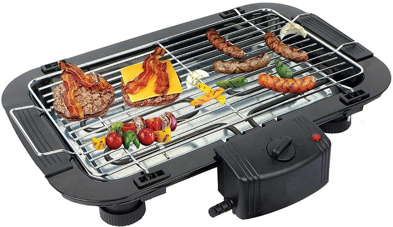 Dherik Tradworld BarbequeGrillwith6SkewersSet&GrillCharcoalGrill Electric Grill