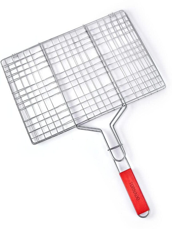 CREZORA BBQ roasting basket with 0 Skewer Charcoal Grill(Portable)