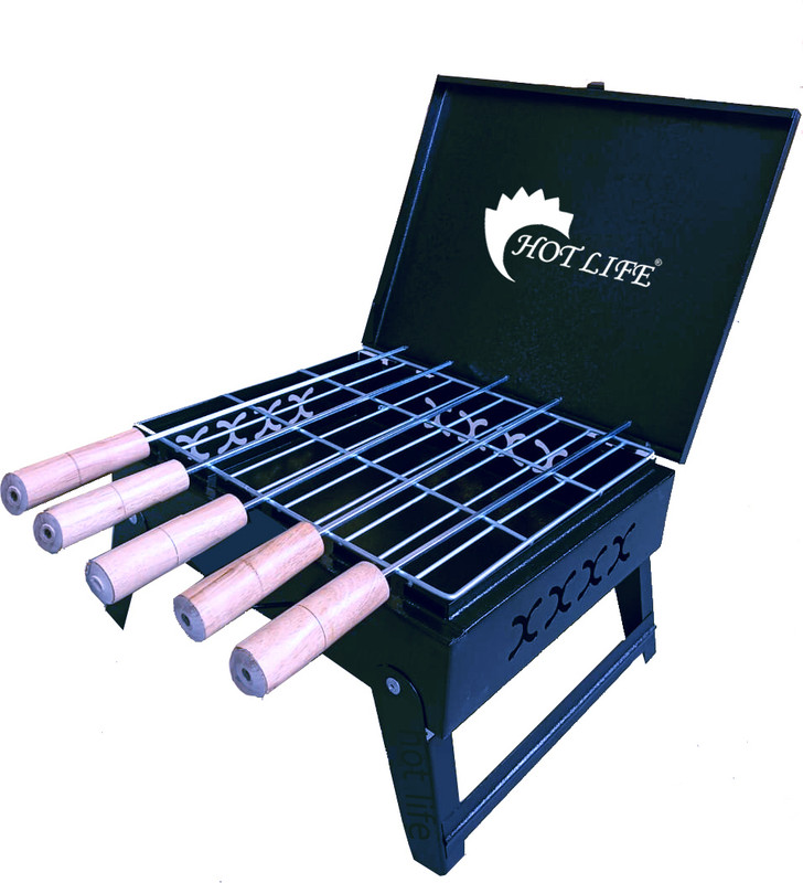 HOT LIFE BarbecueSkewers,6PCSBarbecueStringwithWoodenHandleBBQStickNeedles Charcoal Grill