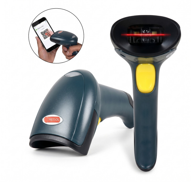 POSLY RETSOL D 2060N 1D/2D USB Wired Durable 2D Camera Barcode Scanner(Handheld)