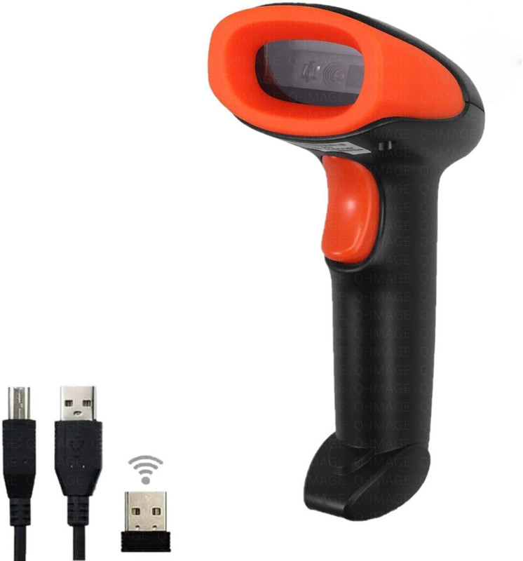 Nexscan Wireless Scanner USB all in One Wireless Barcode Scanner with 2.4GHz Nano 2D 2D Camera Barcode Scanner(Handheld)