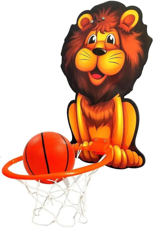 asian Kicko Kids Basketball Set with Hoop Net Ball – Indoor Outdoor Sports Basketball Ring(5 Basketball Size With Net)