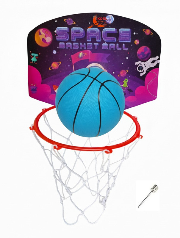HK Sports Space Basketball ring set Indoor and Outdoor Kit Basket Ball hoop Basketboard Basketball Ring(3 Basketball Size With Net)