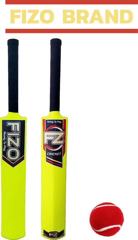 fizo PVC Cricket Bat With Tennis Ball For Kids Under 8 Plastic Bat For Kids PVC/Plastic Cricket  Bat For 6 - 7 Yrs(350 g)