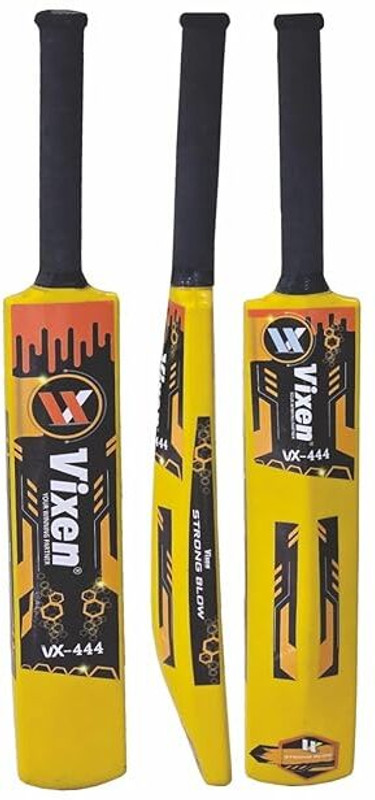 Vixen Cricket Bat Indoor Outdoor Turf Bat Plastic Tennis Cricket Bat Plastic Men Women PVC/Plastic Cricket  Bat For 9 - 11 Yrs(700 g)