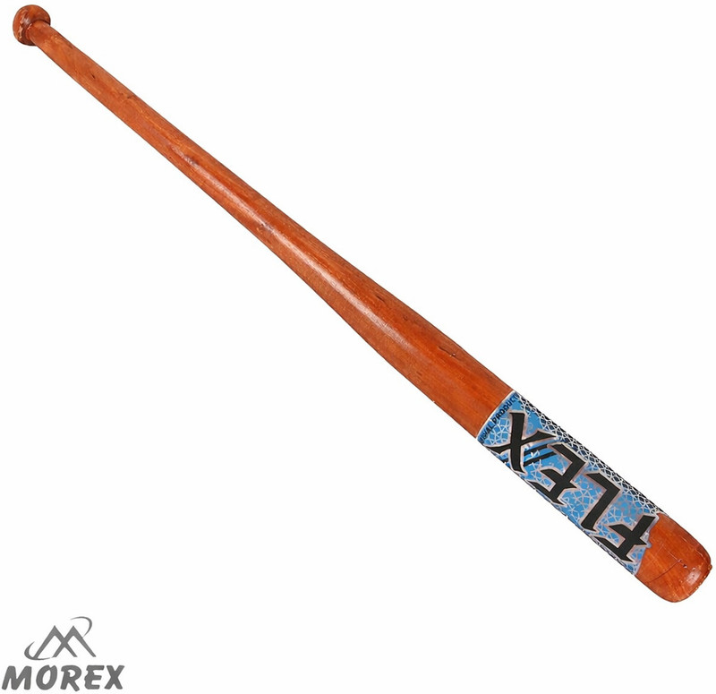MOVEX Morex Wooden Baseball Bat | 32 Inch - Heavy Duty Solid Kashmiri Wood Sports Bat Willow Baseball  Bat For 15+ Yrs(700 g)