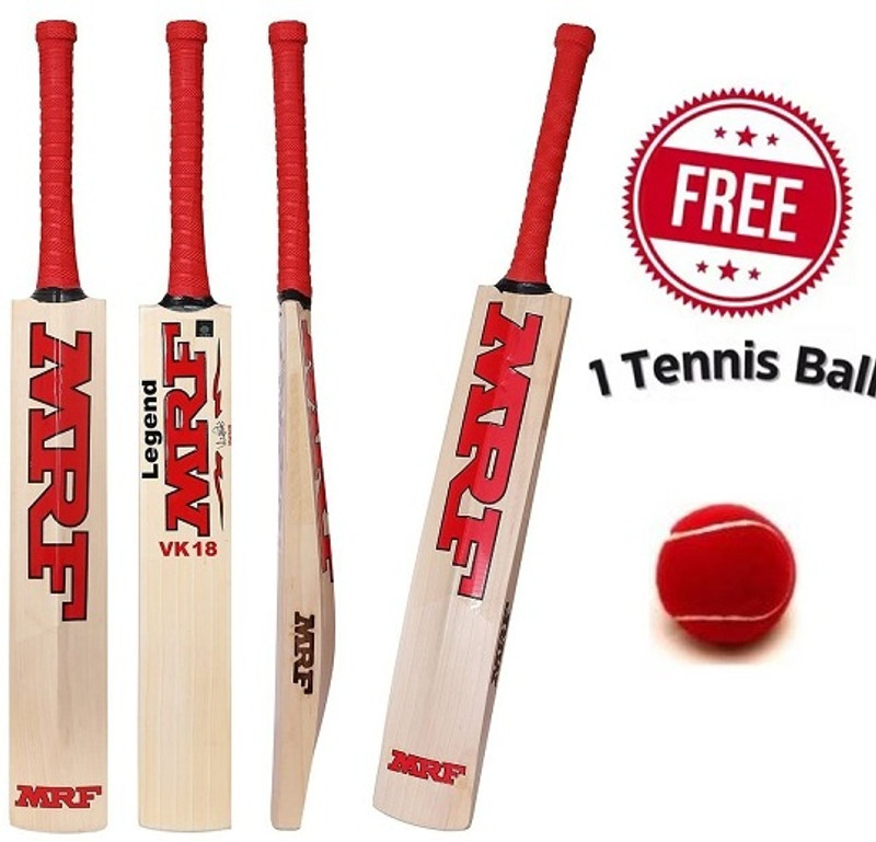 MRF MF SLOG (SIZE-1) JUNIOR KIDS SIGNATUER GRADE GENIUS TANNIS Poplar Willow Cricket  Bat For 4 - 5 Yrs(0.5 kg)