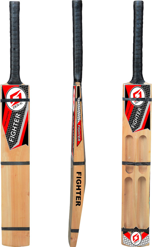 ZEN G Single Blade Scoop Bat Soft Tennis Ball and Rubber Ball Play Poplar Willow Cricket  Bat For 11 - 13 Yrs(950-1100 g)