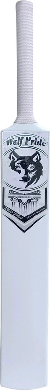 WOLF PRIDE Wild W/White Tennis Ball White Double Blade Full Size-8 PVC/Plastic Cricket  Bat For 15+ Yrs(.800 g)