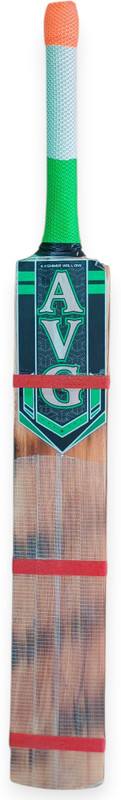 AVG Design Popular Willow Cricket Bat For All Tennis Ball For 15+ Yrs Poplar Willow Cricket Bat For 15+ Yrs(1 kg)