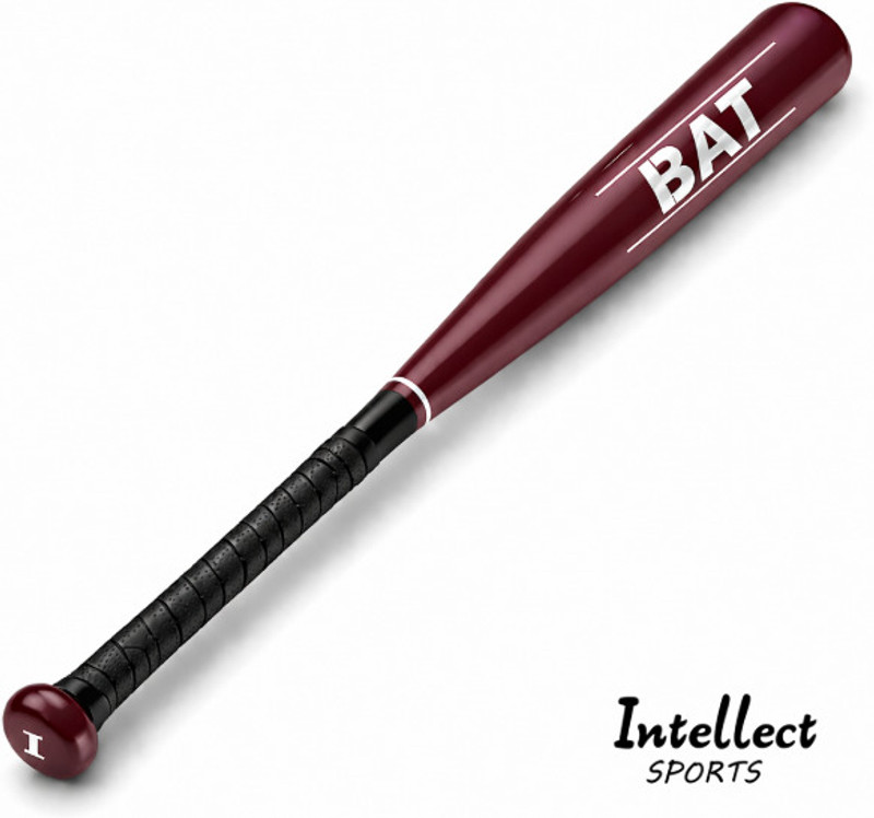 Intellect Creation Premium Aluminium Baseball Bat for Player and self defence||Colour May Vary Aluminium Baseball  Bat For 15+ Yrs(600 g)