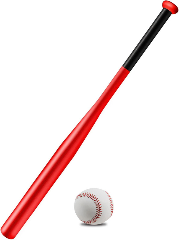 Fitdex 32 inch Baseball Training Bat Durable and Sturdy Metal Bat With Base Ball Alloy Baseball  Bat For 15+ Yrs(800 g)