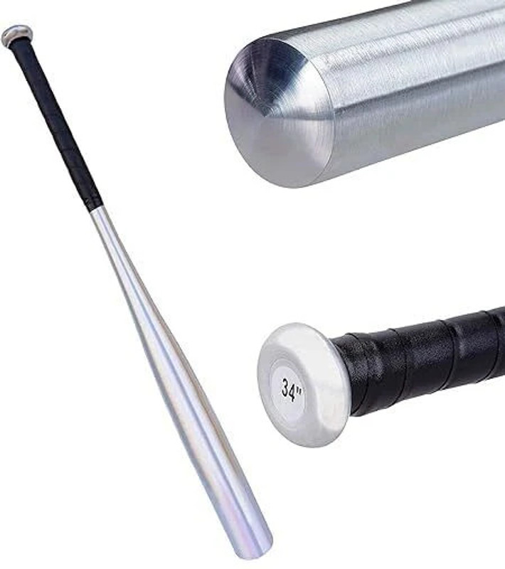 HouseOfCommon Non-Slip Alloy Steel Baseball Bat Metal Baseball Stick (80CM) Alloy Baseball  Bat For 15+ Yrs(400 g)