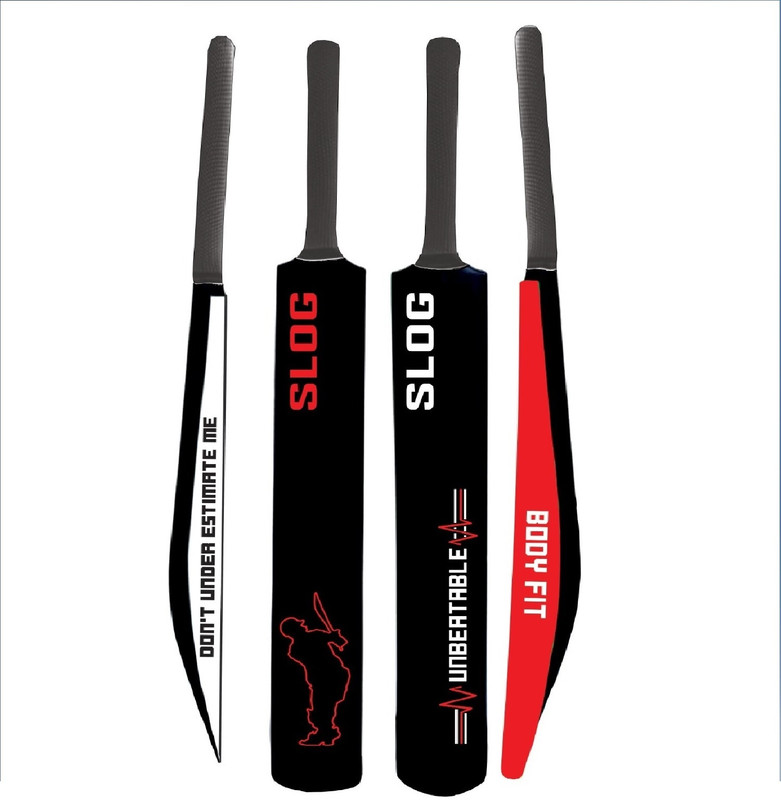 BodyFit Slog Full Size Hard Plastic For tennis Ball PVC Cricket Bat PVC/Plastic Cricket  Bat For 15+ Yrs(780-840 kg)