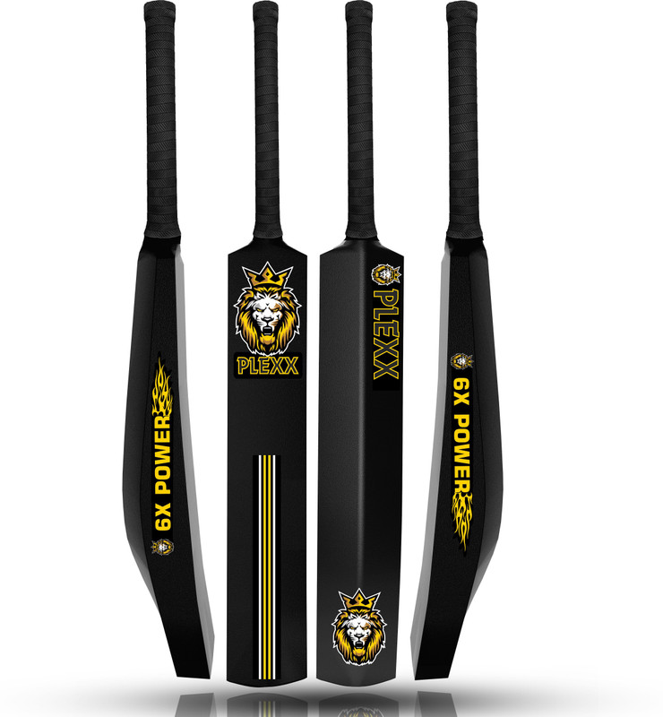 PLEXX Premium & Lightweight Hard Plastic Tennis Cricket Bat | Full Size (34X4.5inch) | PVC/Plastic Cricket  Bat For 15+ Yrs(850-900 g)