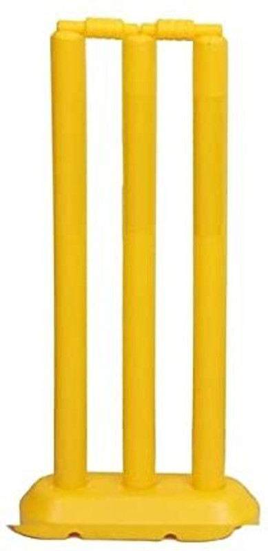 MFG PLASTIC CRICKET BAT & STUMP SET FOR KIDS(Yellow)
