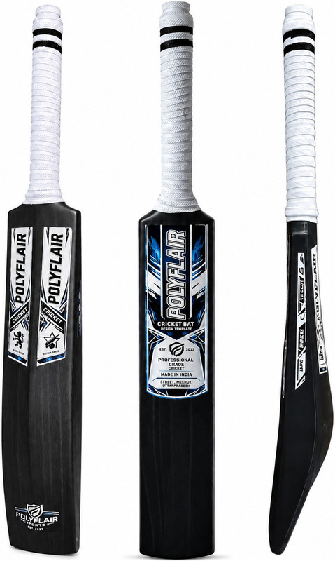 polyflair white bat made for speed PVC/Plastic Cricket  Bat For 12 - 14 Yrs(0.6 kg)