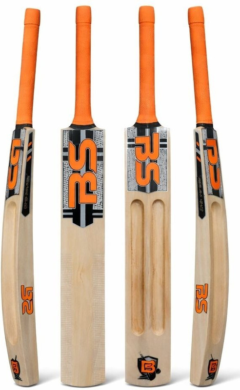 BS BARKHA Master Orange Scoop Design Single Blade Full Cricket Bat With Ball and Cover Poplar Willow Cricket  Bat For 15+ Yrs(800 g)