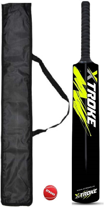 XTROKE The Power Edition Hard Plastic Cricket bat with Ball & Cover for All Tennis Ball PVC/Plastic Cricket  Bat For 15+ Yrs(750 g)