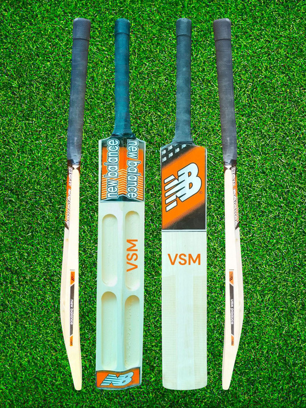 VSM New Balance Size 6 Age 12 to 16 year old Double Blade Scoop Poplar Willow Cricket  Bat For 12 - 14 Yrs(800 g)