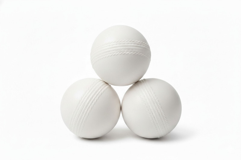 County 80 Gram White Plastic Balls Cricket Training Ball(Standard, Pack of 3, White)