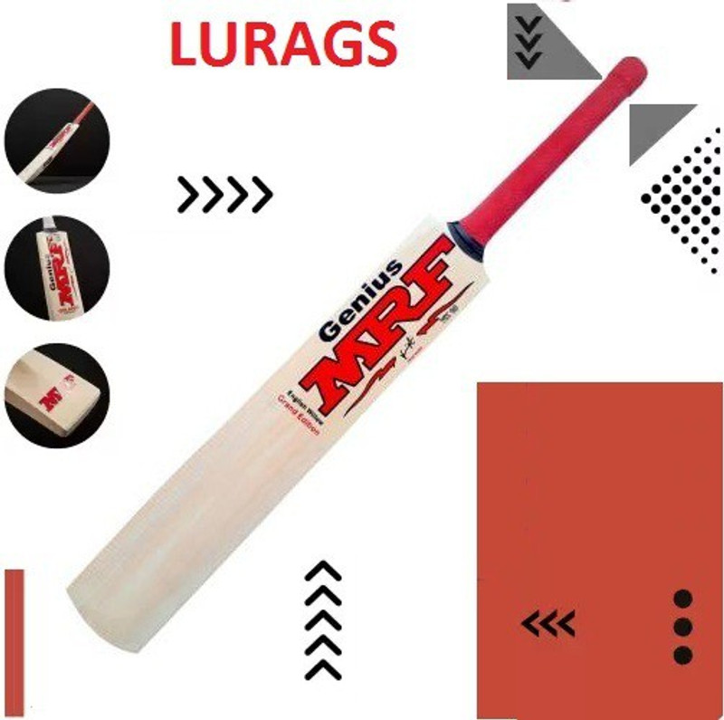 LURAGS MRF (SIZE - 04) NEXT NEW SERIES M-101 CRICKET new Poplar Willow Cricket Bat For 10 - 12 Yrs(0.5 kg)