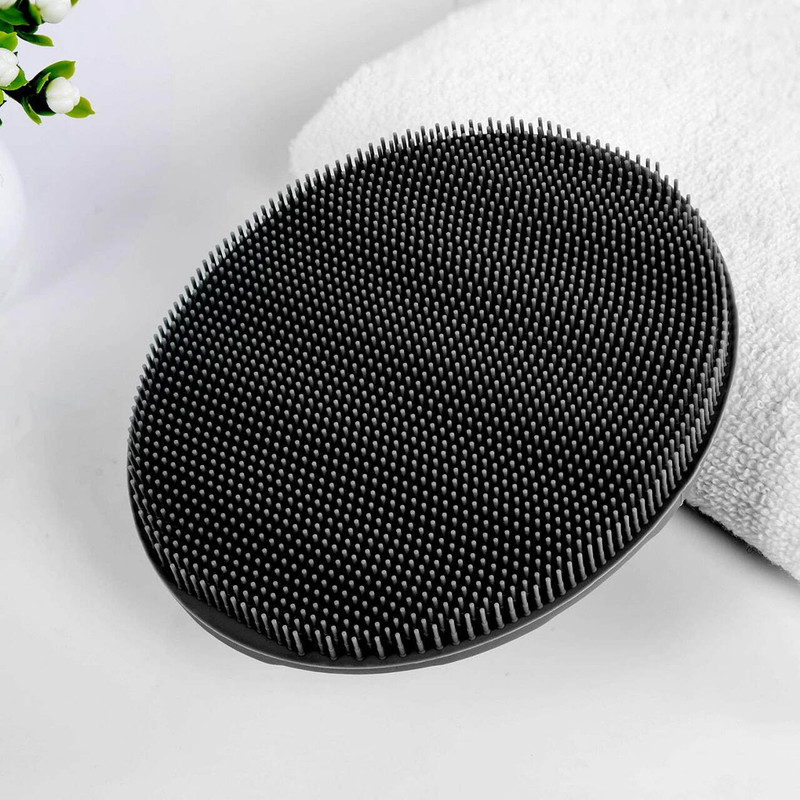 Mezulot Silicone Bath & Body Scrubber with Handle