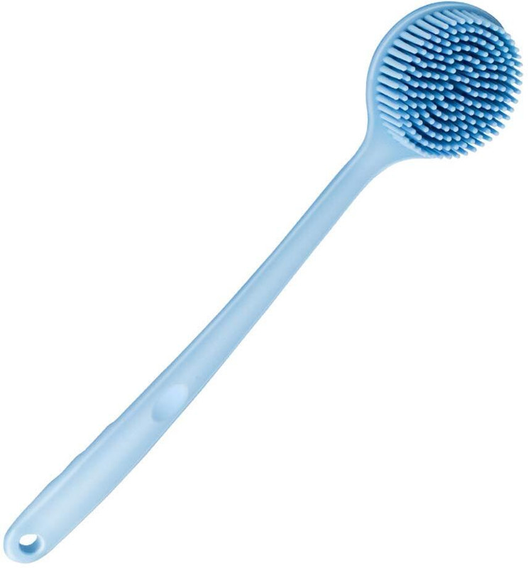 Releena Premium Silicone Back Scrubber Shower Bath Body Brush with Long Handle