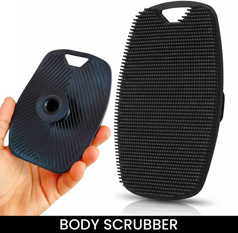 Mildcares Silicone Full Body Scrubber Bath Brush | Body Scrub Brush Deep Clean Women & Men