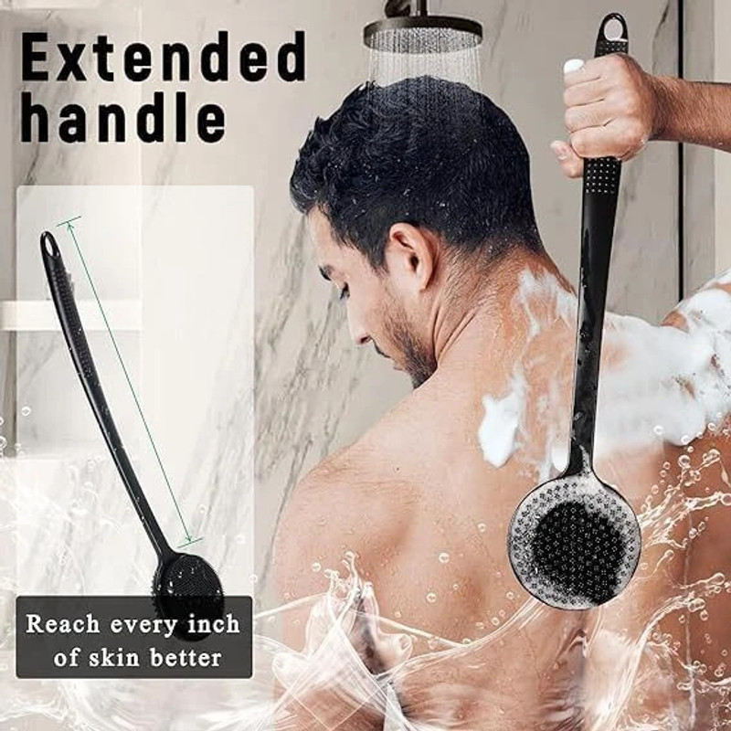 believe Premium Soft Back Scrubber Shower Bath Body Brush with Long Handle Back Scruber