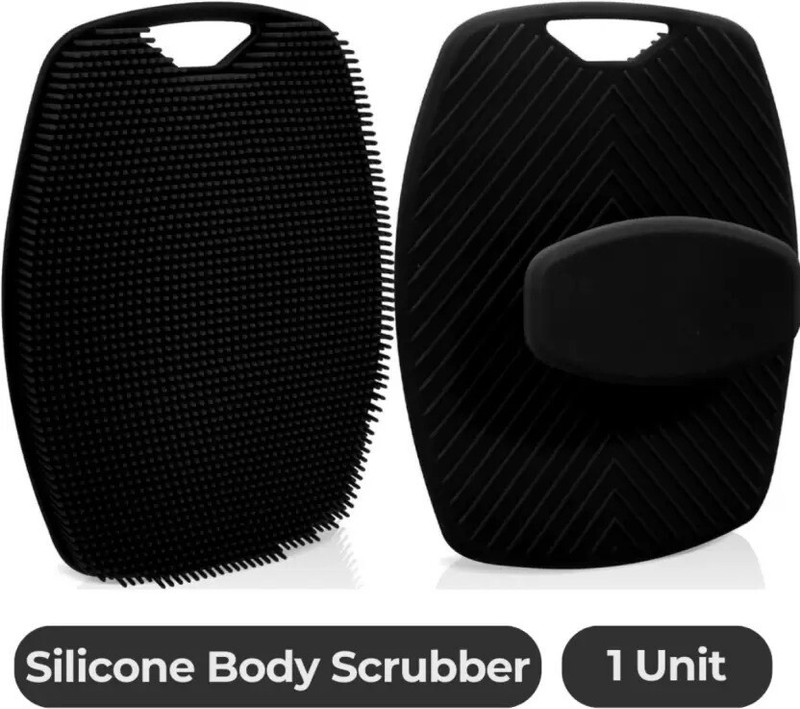 StreeYug Silicone Body Scrubber & Exfoliating Bath Brush with Non-Slip Handle for Unisex