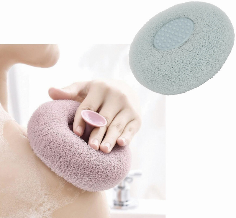 Masox Store Round Loofah Scrubbing Brush with Exfoliating Mesh for Refreshing Cleansing K3