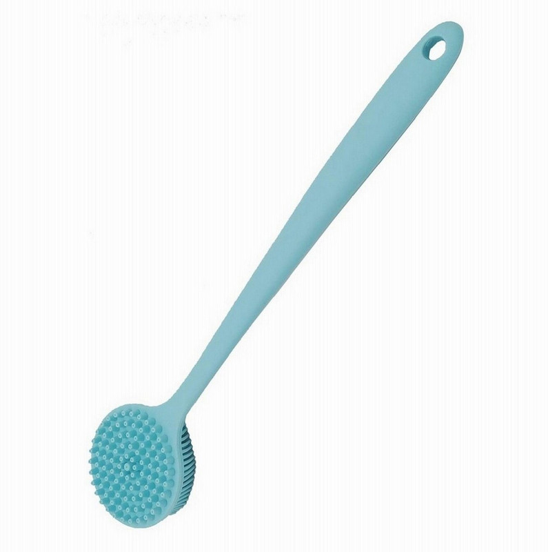 Masox Store Flexible Handle Silicone Bath Brush for Easy Reach and Cleaning