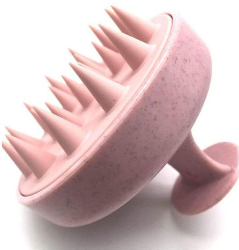 Mg StarMart Scalp Hair Head Soft Silicone Scrubber Brush For Shampoo To Reduce Dandruff