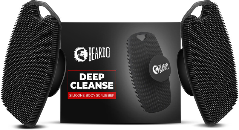 BEARDO Deep Cleansing Silicone Body Scrubber For Men | Body Cleansing Brush and Massage