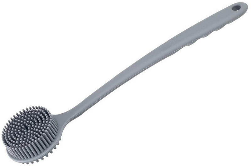 NARV 2-in-1 Silicone Shower Brush with Soft and Tough Bristles