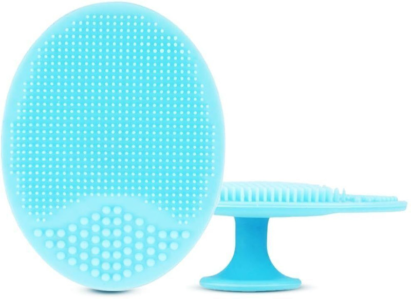 RUGY 1 Pack Face Scrubber, JEXCULL Soft Silicone Facial Cleansing Brush Scrub blue