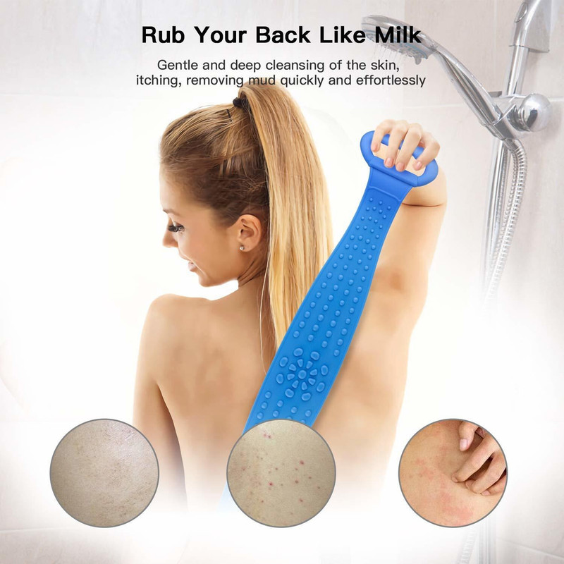 mitawa Double Sided Silicone Body Bath Belt/Exfoliating Shower Scrubber BeltX1.1312