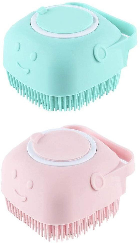 FIDEO Body Scrubber with Soap Dispenser Brush, Silicone Exfoliating Brushes, Soft Body