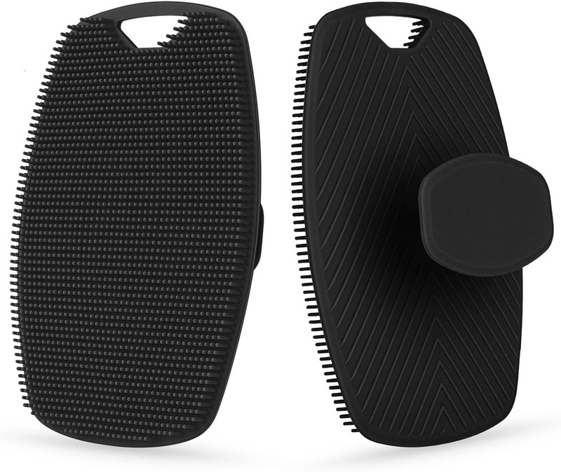 Kwaanie Body Scrubber for Bathing - Soft Silicone scrubber(pack of 1)